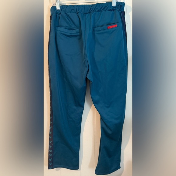 Disney Boohoo ManTeal Joggers Track Pants with Mickey Heads, Size L - Picture 8 of 8